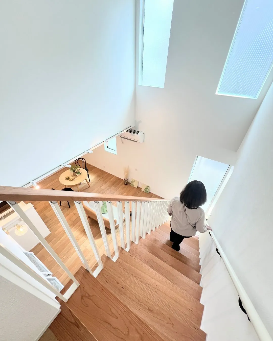 【明るさと快適さを両立した吹抜けのある家】