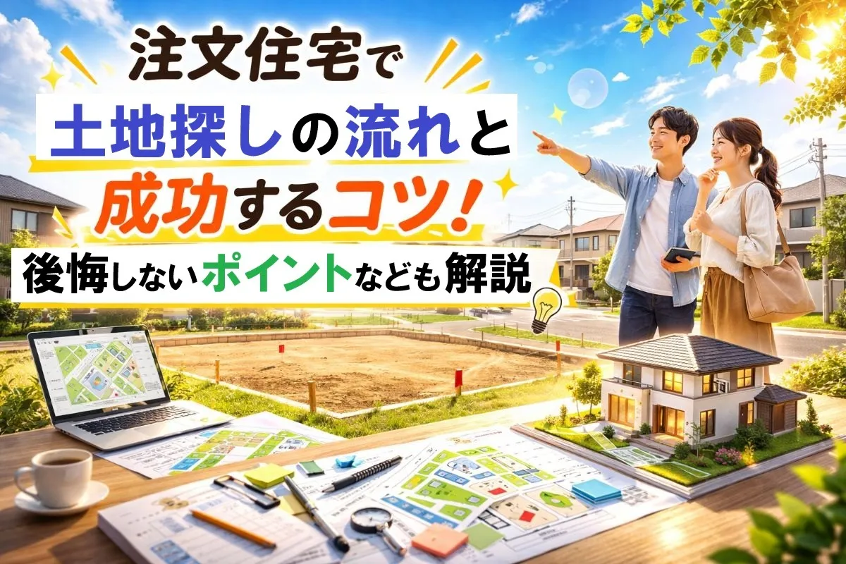 注文住宅で土地探しの流れと成功するコツ！後悔しないポイントなども解説