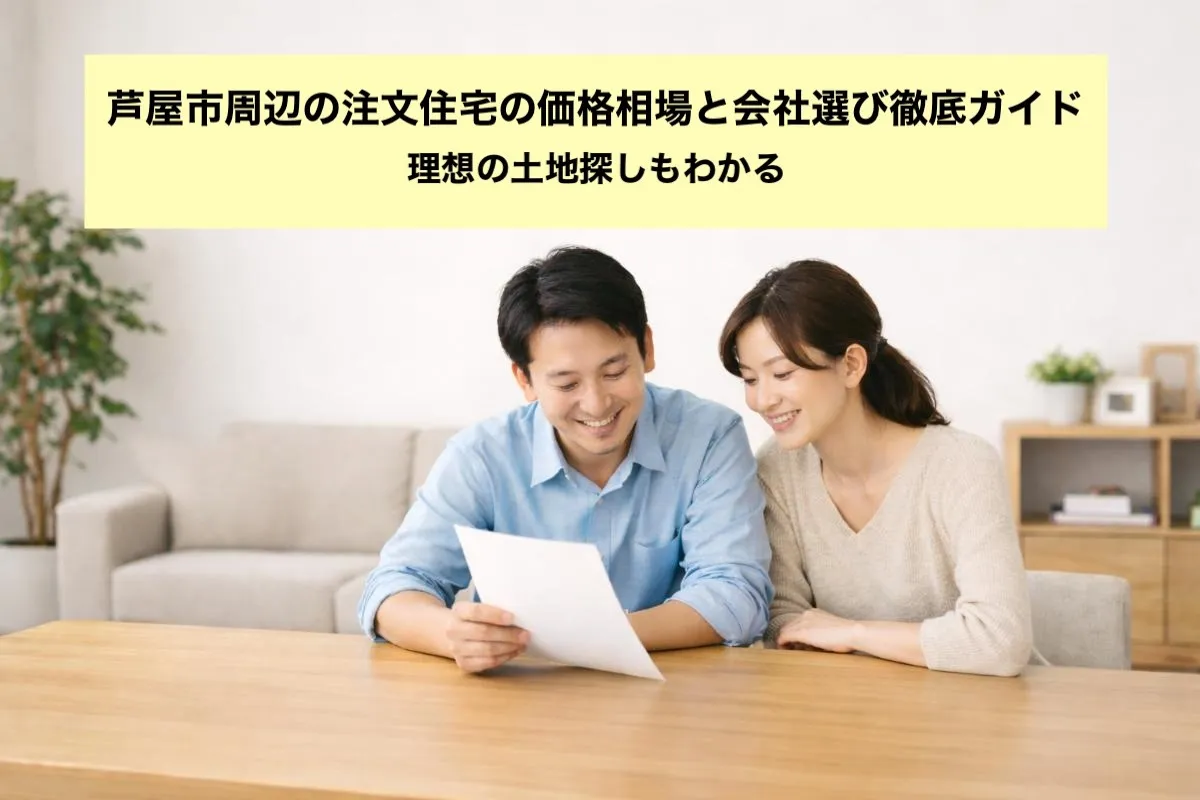 芦屋市周辺の注文住宅の価格相場と会社選び徹底ガイド｜理想の土地探しもわかる