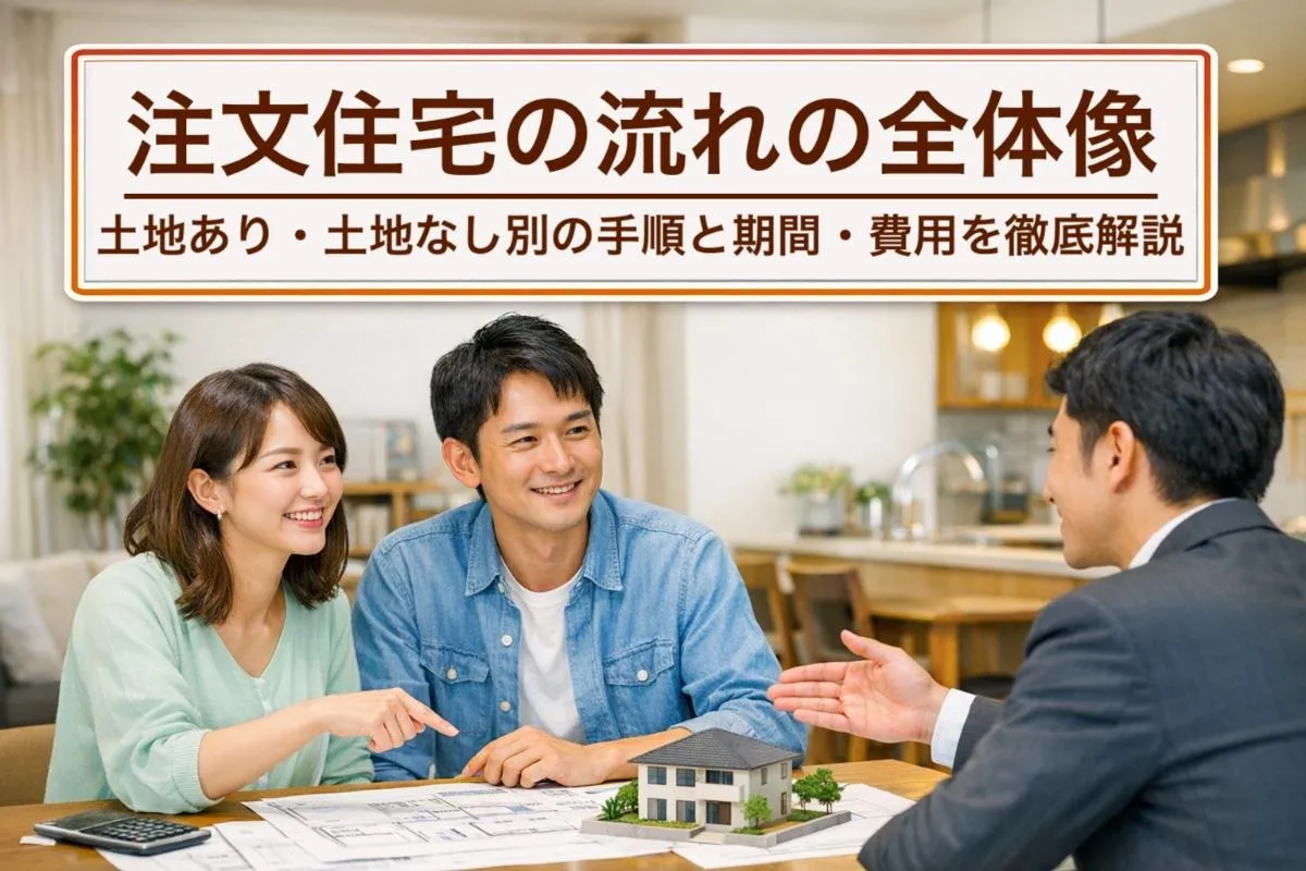 注文住宅の流れの全体像｜土地あり・土地なし別の手順と期間・費用を徹底解説