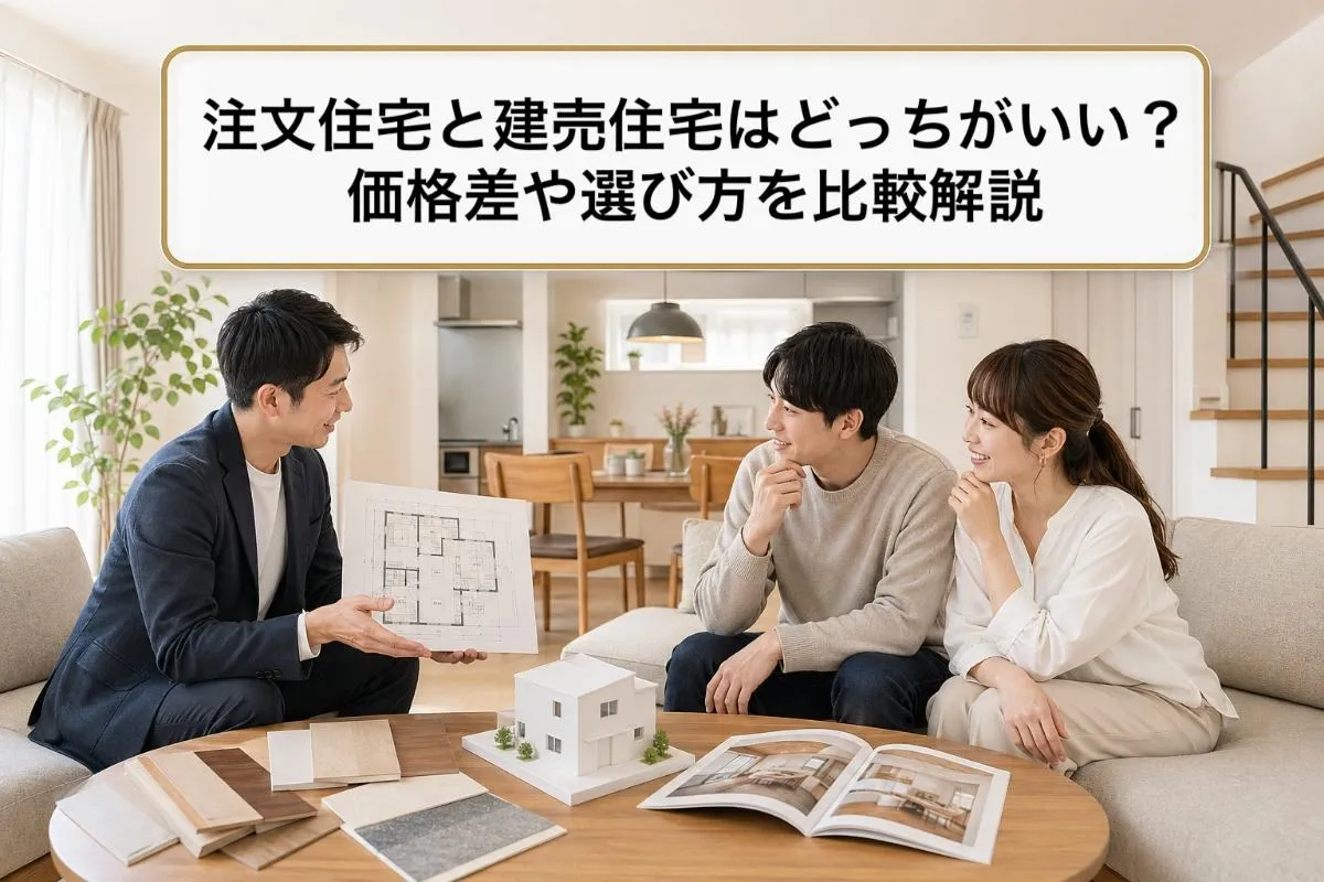 注文住宅と建売住宅はどっちがいい?価格差や選び方を比較解説