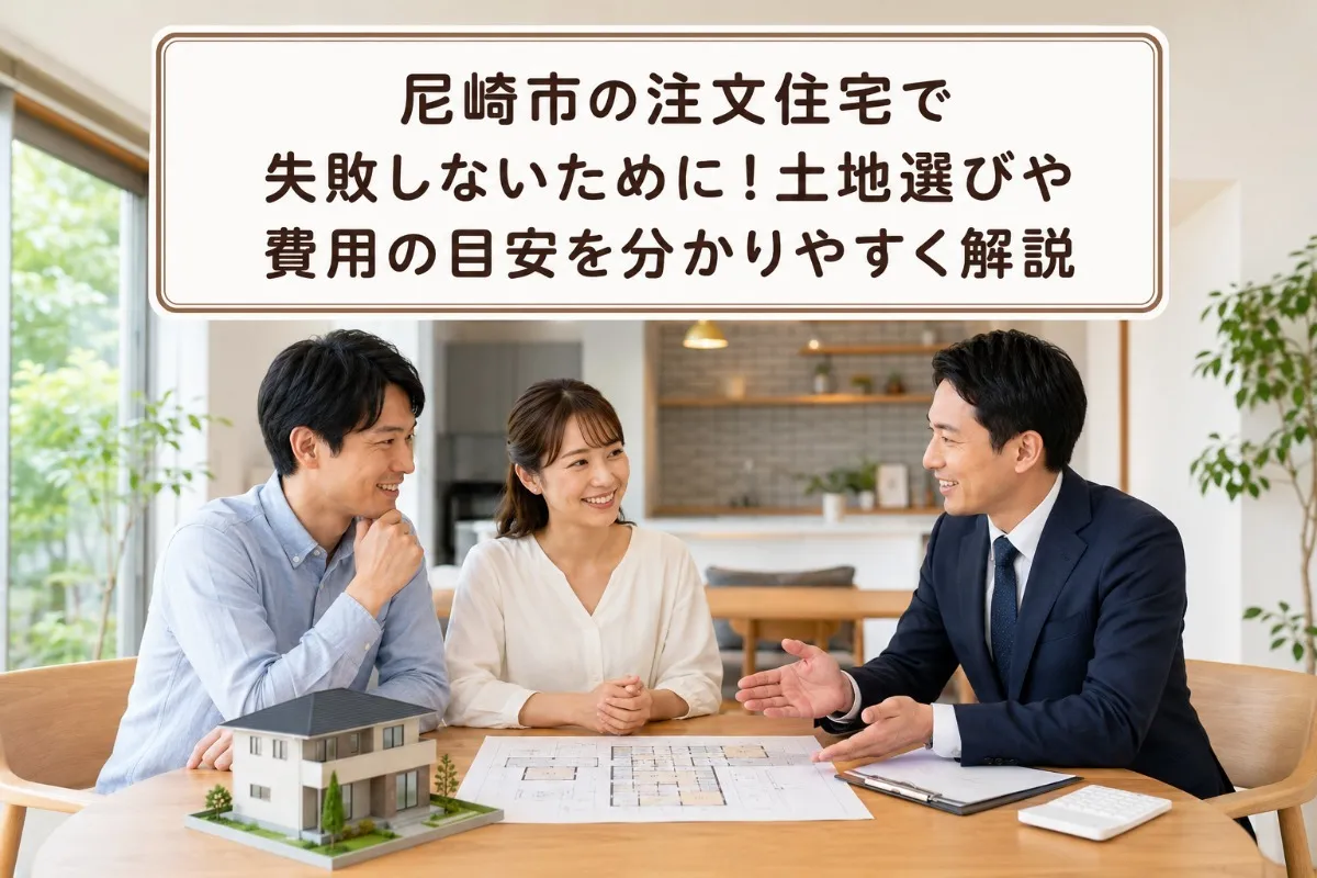 尼崎市の注文住宅で失敗しないために！土地選びや費用の目安を分かりやすく解説