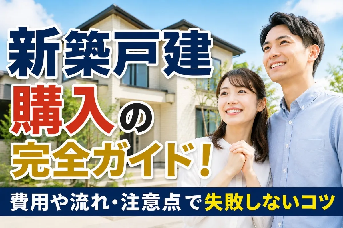 新築戸建購入の完全ガイド!費用や流れ・注意点で失敗しないコツ