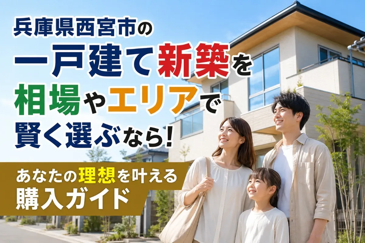 兵庫県西宮市の一戸建て新築を相場やエリアで賢く選ぶなら！あなたの理想を叶える購入ガイド